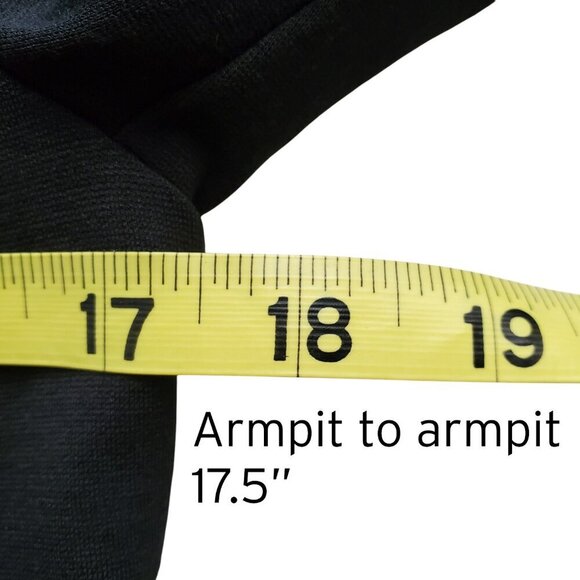 7 For All Mankind Stretchy Tuxedo Style Deep V-Neck Black Knit Blazer S - Picture 9 of 16